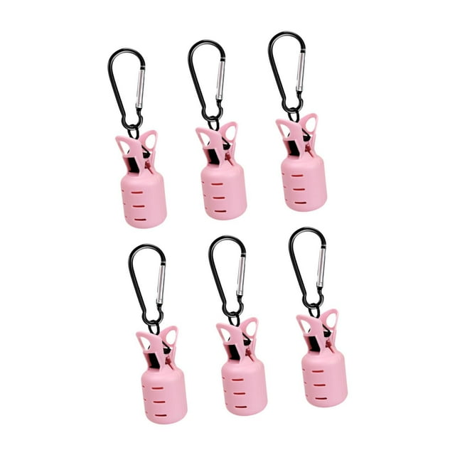 Funda protectora para anzuelos de pesca, 6 unidades, para entusiastas de la pesca al aire libre Rosa