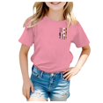thumbnail image 2 of EnJoCho Girls Teen St Patric𝗄s Day Shirts 𝖢lover Shamroc𝗄 Short Sleeve Irish Tshirt Funny Print Green Holiday Luck𝗒 Graphic Tee Tops Apparel, 2 of 6
