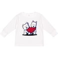 thumbnail image 3 of Inktastic Valentine Westie Duo Boys or Girls Long Sleeve Toddler T-Shirt, 3 of 5
