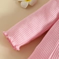 thumbnail image 6 of Gubotare Girls 2 Piece Outfits Toddler Girl Clothes Kid Fall Outfit Long Sleeve Shirt Top Pants Winter Clothing Set Size 2T 3T (Pink,2-3 Years), 6 of 8