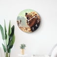 thumbnail image 4 of 14 Inch Wall Clock Battery Operated Silent Clock Decorative for Office, Kitchen, Outdoor, Living Room，Wild African Lion Style, 4 of 4