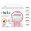 Schick Intuition Advanced Moisture Women's Razor 4-Blade Refills, 6 Ct, Lather & Shave In One Step
