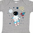 thumbnail image 4 of Inktastic Astronaut the Moon Spaceship and Shooting Star for Light Colors Boys or Girls Baby Bodysuit, 4 of 5