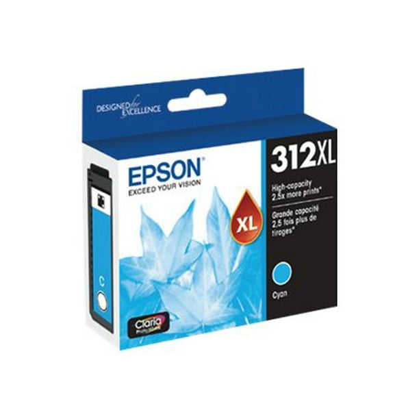 Epson 312XL avec Capteur - Haute Capacité - cyan - original - Cartouche d'Encre - pour Expression Home HD XP-15000; Expression Photo HD XP-15000, XP-8500, XP-8500 Petit-en-un