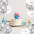 thumbnail image 4 of Unique Bargains 16Pcs Latex Party Wedding Graduation Anniversary Decoration Silver Tone, 4 of 6