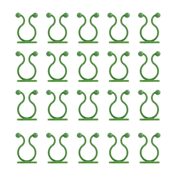 80 piezas de clips para plantas trepadoras de pared, ganchos adhesivos para pared