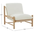 thumbnail image 3 of Safavieh Damalie Wood  Accent Chair in Ivory / Natural, 3 of 7