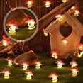 thumbnail image 6 of Mushroom Decor Lights 10 ft 30 LEDs Mushroom Lights Battery Powered Mushroom String Lights with 2 Lighting Modes for Bedroom Kids Gift Winter Christmas Party Decoration, 6 of 7