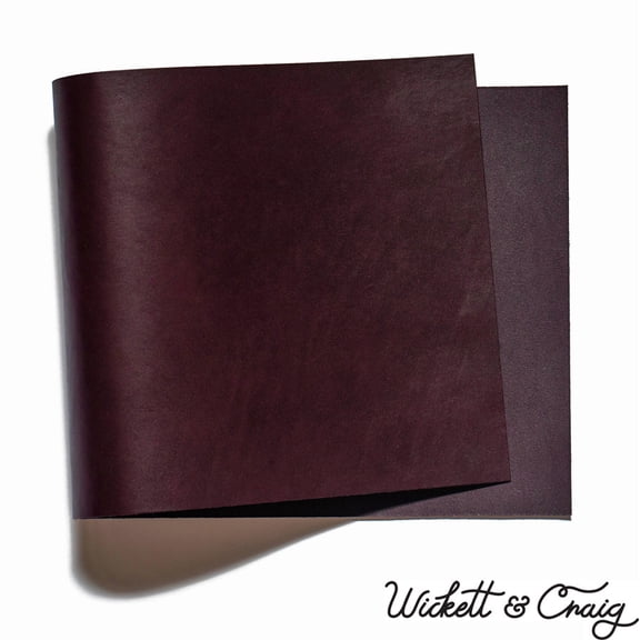 Wickett & Craig English Bridle Leather Panels, Eggplant
