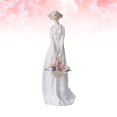 thumbnail image 3 of Mizh Ceramic Figure Home Decoration Creative Desktop Ornament Delicate Crafts Figure Decoration White, 3 of 5