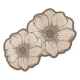 thumbnail image 6 of Floral Diatomaceous Earth Bath Mat, Quick Dry Bathroom Rug, 16 x 24 Inch French Floral Floor Mat for Shower Sink Vanity and Entryway, Absorbent Layered Surface with Scalloped Outline, 6 of 8