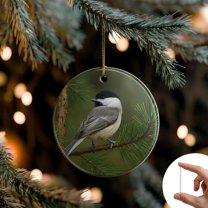 Bird Christmas Tree Ornament, Handmade Upside-down Opossum Ornament for Christmas Tree, 3-inch Acrylic Nature-themed Animals Possum Ornaments Hanging Decor Indoor Home, Opossum Gifts for Women Men B