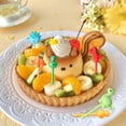 thumbnail image 4 of Bearachild Mini tenedor para fruta, 6 piezas, pastel, postre, Cupcake, fiambrera, tenedores, palillos de dibujos animados para el hogar, Bar, Cocina y Comedor, 4 of 5