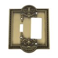 thumbnail image 1 of Nostalgic Warehouse 719718 Meadows Switch Plate with Toggle and Rocker, Antique Brass, 1 of 3