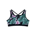 thumbnail image 5 of YEAHDOR Girls Tankinis Swimsuit Allover Floral Print Swim Tops with Shorts 2 Piece Set Beach Wear A Lily&Black 14, 5 of 7