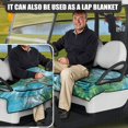 thumbnail image 4 of SEANATIVE Sea Turtle Golf Cart Seat Cover with 4 Front Pockets Universal Golf Cart Seat Cushion Protection Travel Sports Golf Cart Accessories Decor, 4 of 7