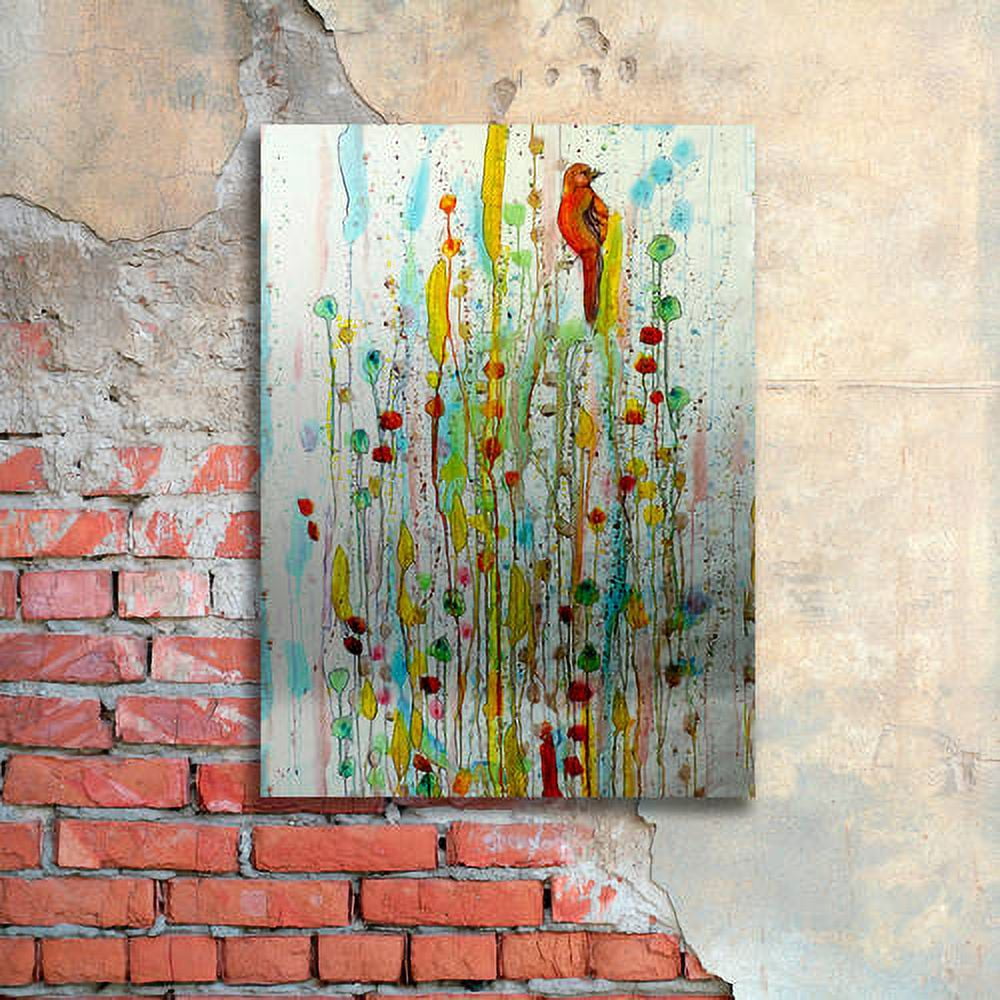 Sylvie Demers 'Pause' Floating Brushed Aluminum Art
