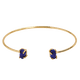 thumbnail image 1 of Pulseras Mujer con Piedras Naturales LuckyLy, Cuarzo Rosa, Lapislázuli o Turquesa, Baño de Oro 18k, Modelo Ivy azul UNITALLA, 1 of 4