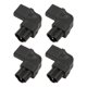 thumbnail image 1 of Adaptador de corriente IEC320 C6 a C13 Adaptador de toma de corriente de 90 grados 2,5 A-10 A 250 V para enchufe de computadora UPS 4 piezas, 1 of 1