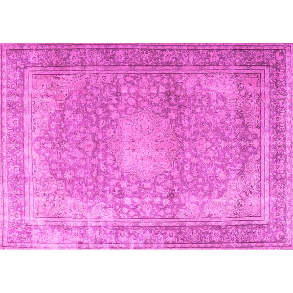 Ahgly Company Indoor Rectangle Persian Pink Traditional Area Rugs, 8' x 10'