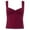 Red, variant on BYHONG Women's Sexy Pleated Bustier Tank Top Sleeveless Crop Top with Strappy Neck & Side Slits, Summer Womens Blouses & Casual Vest Green XS