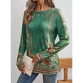 thumbnail image 2 of SUNBS Long Sleeve Shirts for Women Crew Neck Fall Fashion Pullover Casual Tops Clothes, 2 of 9
