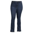 thumbnail image 5 of Terra & Sky Women's Plus Size High Waisted Bootcut Jeans, 32" Inseam, 5 of 14