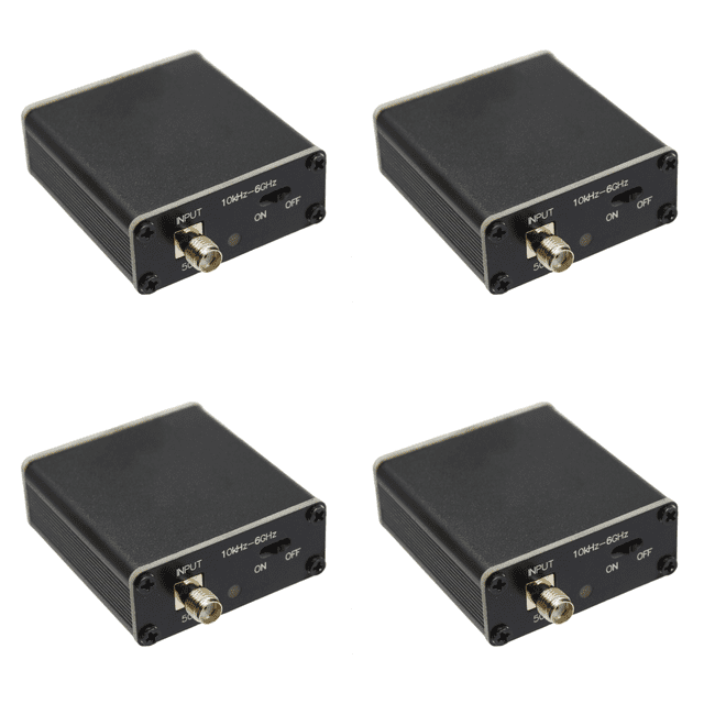 Preamplificador potencia alta ganancia banda completa 10K-6GHz 20dB con conector SMA