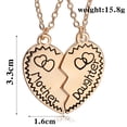 thumbnail image 2 of Milisten geschenke mutter Elegant 2Pcs Matching Puzzle Heart Design for Women, 2 of 5