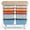 Natural + Macaron, variant on ELLEGNT Rolling 10-Drawer Art Cart - Wood Top, Lockable Wheels, Metal Frame, Natural + White