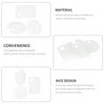 thumbnail image 4 of CTIRCHIU 3Pcs Transparent Acrylic Paint Tray Color Mixing Pallet for Home Use Stain Resistant, 4 of 7