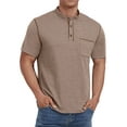 thumbnail image 2 of Thrilos Mens Henley Shirts Short Sleeve Casual Tops Lightweight Pullover Shirt Button Cotton T Shirt with Pocket, 2 of 8