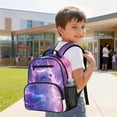thumbnail image 5 of Aplkyhs Galaxy Cat Backpack for Girls Boys Age 6-18 School Bookbag Water Resistant Lightweight Student Backpack for School Travel, 5 of 7