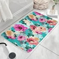 thumbnail image 3 of Pioneer Flower Floral Print Flannel Non Slip Door Rugs,Washable Door Mats Indoor,Decorative Door Mats,Dirt-Resistant and Absorbent Doormat for Entrance,Bedroom,Kitchen,Bathroom,31.5"x17", 3 of 4