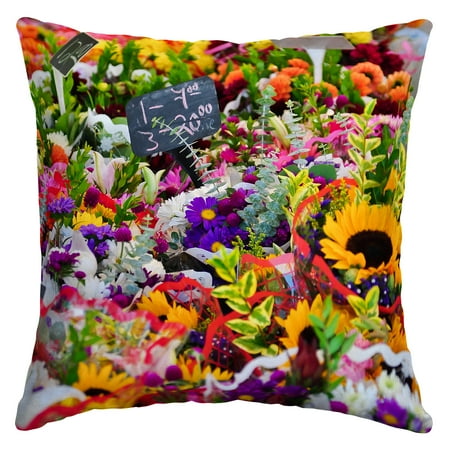 Arden Selections Flower Market 16 X 16 In Outdoor Toss Pillow