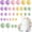 Colorful, variant on 32 Pcs Ball Cake Topper Decorations Mini Balloons Cake Topper Sticks Foam Balls Cake Picks Cake Topper Balls Cake Decorations for Wedding Party Birthday Cake Decorations (Rose gold，Pink)