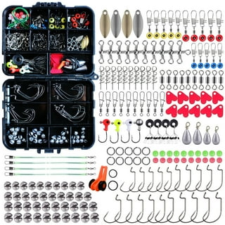  Fishing Tackle Kit 205pcs Fishing Bobbers Tackle Box Included  Fishing Hooks Swivel Snaps Bobbers Sinker Weights Starter Fishing Equipment  and Accessories for Trout Catfish Panfish : Sports & Outdoors
