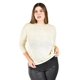 thumbnail image 1 of Blusa tejido con textura de brillos Roman Fashion /Tallas Extras, 2842 (Dorado) dorado 42, 1 of 6