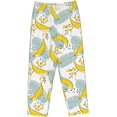 thumbnail image 7 of PISONIC Banana Leaf Printed Women's Pajama Pants, Comfy Pajama Bottoms With Pockets&Drawstring, 7 of 7