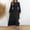 Black, variant on Blmnix Polka Dot Dress Ladies Dresses Work Dress A Line Dresses Fit & Flare Dress Long Sleeve Tea-Length Yellow Crew Neck Summer Dresses for Women S
