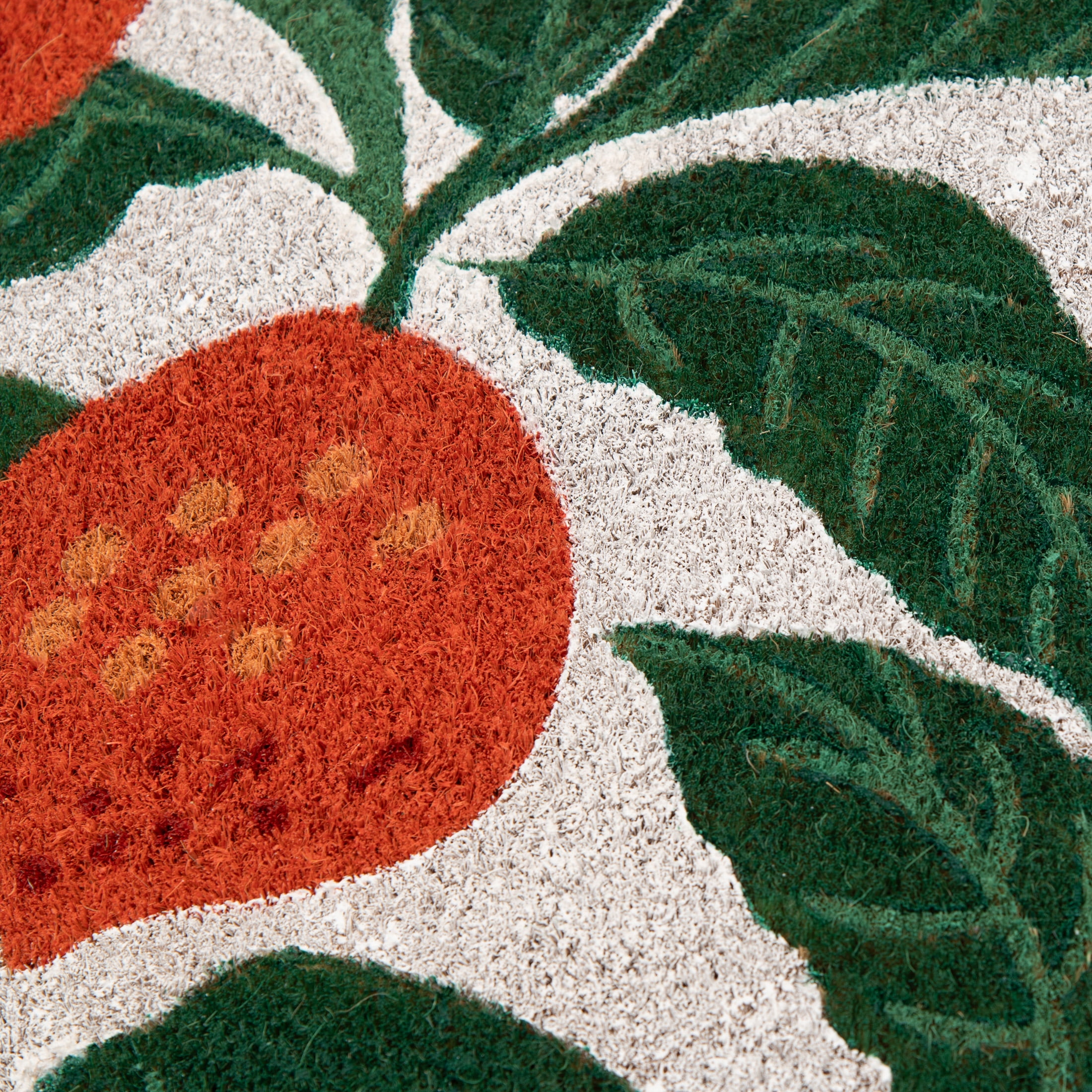 Mainstays by Becky G. & Alejandra Coir Outdoor Mat, Orange & Green, 18" x 30"