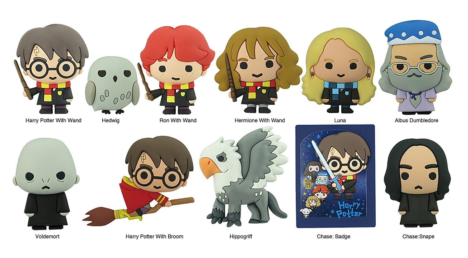 Ron on Broom Harry Potter NEW Blind Bag Clip Keychain Series 5 Figural Key 