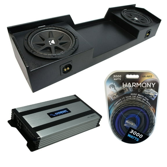 04-15 Fits Nissan Titan King Crew Kicker Comp C12 Dual 12" Sub Box HA-A800.1