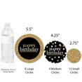 thumbnail image 3 of Big Dot of Happiness Adult Happy Birthday - Gold - Birthday Party Giant Circle Confetti - Party Decorations - Large Confetti 27 Count, 3 of 7