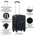thumbnail image 4 of JetStream® Ensemble de Bagages Rigides à main de 4 pièces: Valise Cabine à Roulettes de 20 po et 3 Cubes de Rangement, 4 of 8