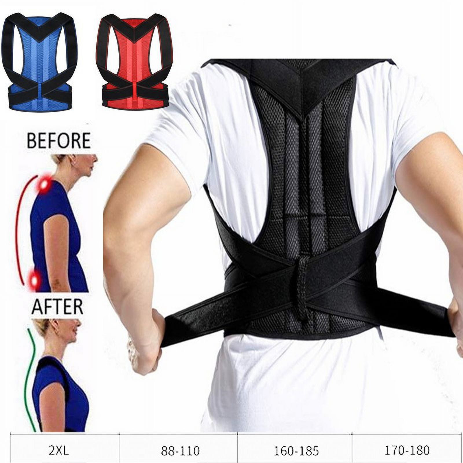 Correcteur de Posture pour Hommes et Femmes avec Harnais Lombaire