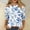 Multicolor#3, variant on Tnhcen Women's Fall Fashion Floral Print 3/4 Sleeve Loose Round Neck T-Shirts - Casual Daily Oversized Tops Stretchy S-3XL
