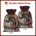 thumbnail image 2 of Naloa Vintage Collage Girl Butterfly Christmas Gift Bags Christmas Drawstring Gift Bags Christmas Trees Decorations Indoor Holiday Party Christmas Treat Bags-Black, 2 of 8