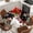 Black, variant on Red Christmas Round Tablecloth, Fitted Table Cover with Elastic for 36"-44" Round Tables, Snowman Xmas Tree Snowflake Winter Table Cloth Outdoor Indoor Dinning Party Waterproof Tablecloths