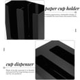 thumbnail image 6 of FOMIYES Desktop Cup Holders Black For Hotel 1Pcs 4.2X8.3X9.4in, 6 of 8